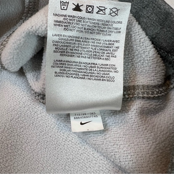 Nike Therma-Fit Sweatshirt Mens Large Gray Blue Pullover Athleisure Quarter Zip - Picture 7 of 7